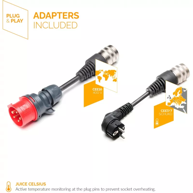 Juice Technology JUICE BOOSTER 3 air Country EU Basic Set (Anthrazit/schwarz, 1,4 - 11 kW, 3,1 Meter Kabel)