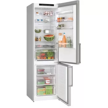 Bosch Serie 4 KGN39VICT Kühl-Gefrierkombination, freistehend, 363 l (260 l + 103 l), 203 cm, Energieeffizienzklasse C, Edelstahl
