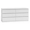 Topeshop M6 140 BIEL 2X3 Kommode