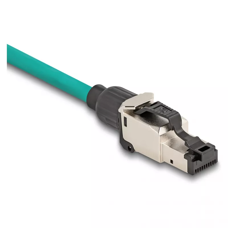DeLOCK 86016 Drahtverbinder RJ45/LSA Schwarz Silber Stecker