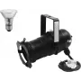 Eurolite Set: PAR-20 Spot, schwarz, mit PAR-20 230V SMD 6W E27 LED 3000K Lampe