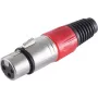 XLR-Steckverbinder ShiverPeaks BS55022-R Rot, 3-poliger Mikrofon-/Audio-Steckverbinder
