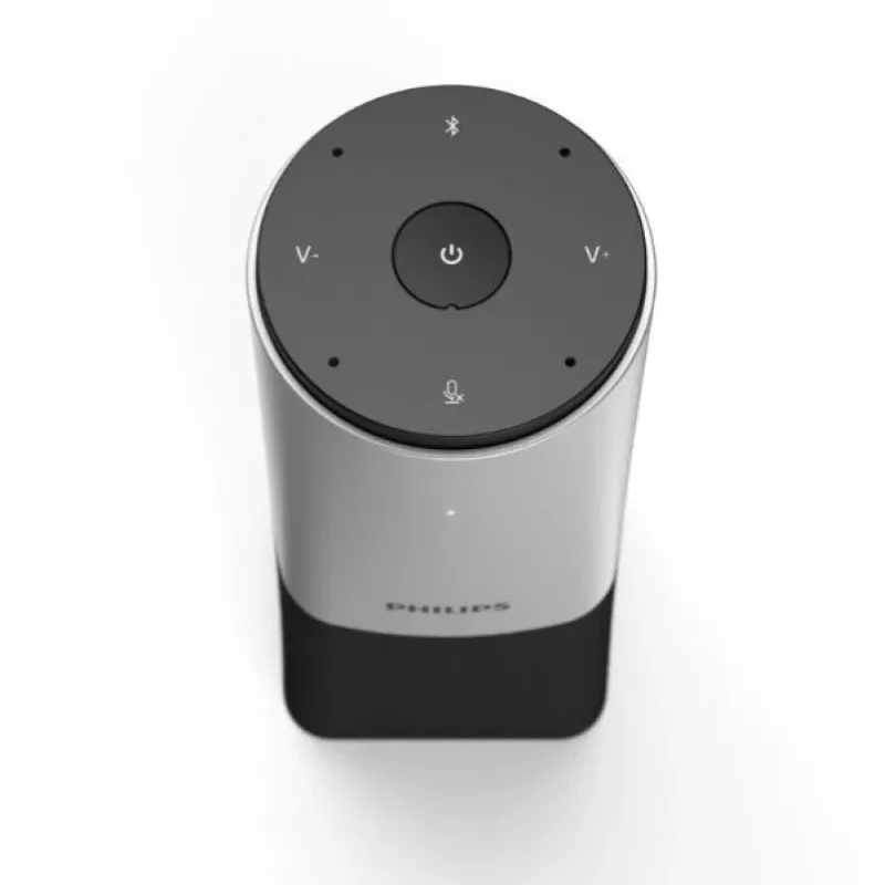 Philips PSE0540 Smart Meeting tragbares Konferenzmikrofon, USB-C, Schwarz/Silber