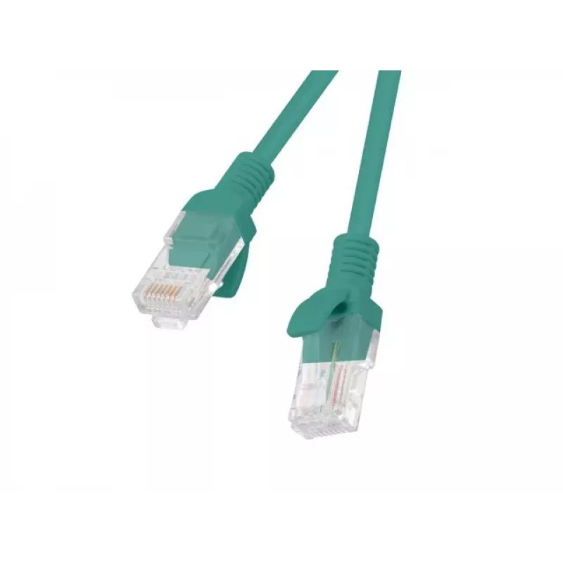 Patchkabel CAT.6 UTP LANBERG PCU6-20CC-0025-G — 0,25 m, RJ-45 Stecker-Stecker, CCA, 250 MHz, grün, 10er-Pack