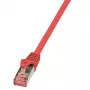 Logilink PrimeLine - Patchkabel - RJ-45 (M) - RJ-45 (M) - 1 m - SFTP, PiMF - CAT 6 - glatt, halogenfrei - Rot (CQ2034S)
