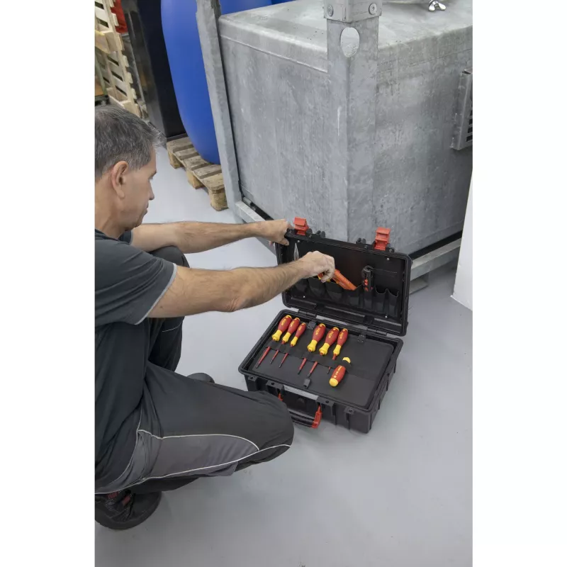 Wiha 45530 Basic Set L electric Werkzeug-Set, 18-teilig, mit Koffer