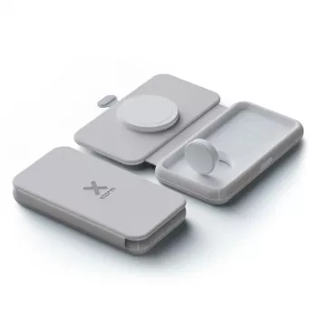 Xtorm Faltbares kabelloses Reiseladegerät 2 in 1, USB-C