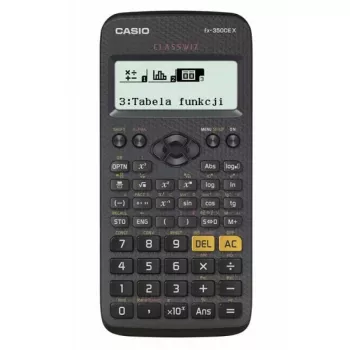Wissenschaftlicher Taschenrechner CASIO FX-350CE X — 379 Funktionen, 16-stelliges LCD, batteriebetrieben (AAA), schwarz, Taschenformat