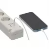 Brennenstuhl Bremounta Steckdosenleiste, 5 Steckdosen + 2x USB-C, 3 m, weiß