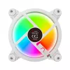SAVIO FAN-01 WHITE 4er-Pack 120mm ARGB-Lüfter inklusive Controller und Fernbedienung