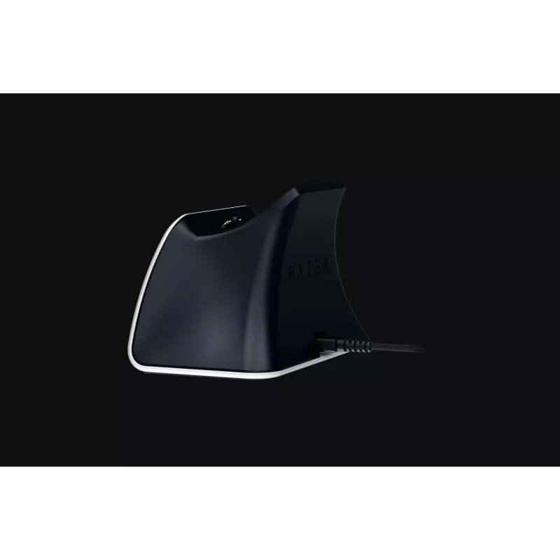 Razer RC21-01900100-R3U1 Schnellladestation für PlayStation 5 DualSense Controller, USB-C-auf-USB-A-Kabel, Weiß