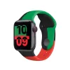 Band Apple 40mm Schwarz Unity Sport Band M/L Schwarz Grün Red