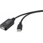 Renkforce RF-4535088 USB-Kabel 20 m USB 2.0 USB A Schwarz (RF-4535088)