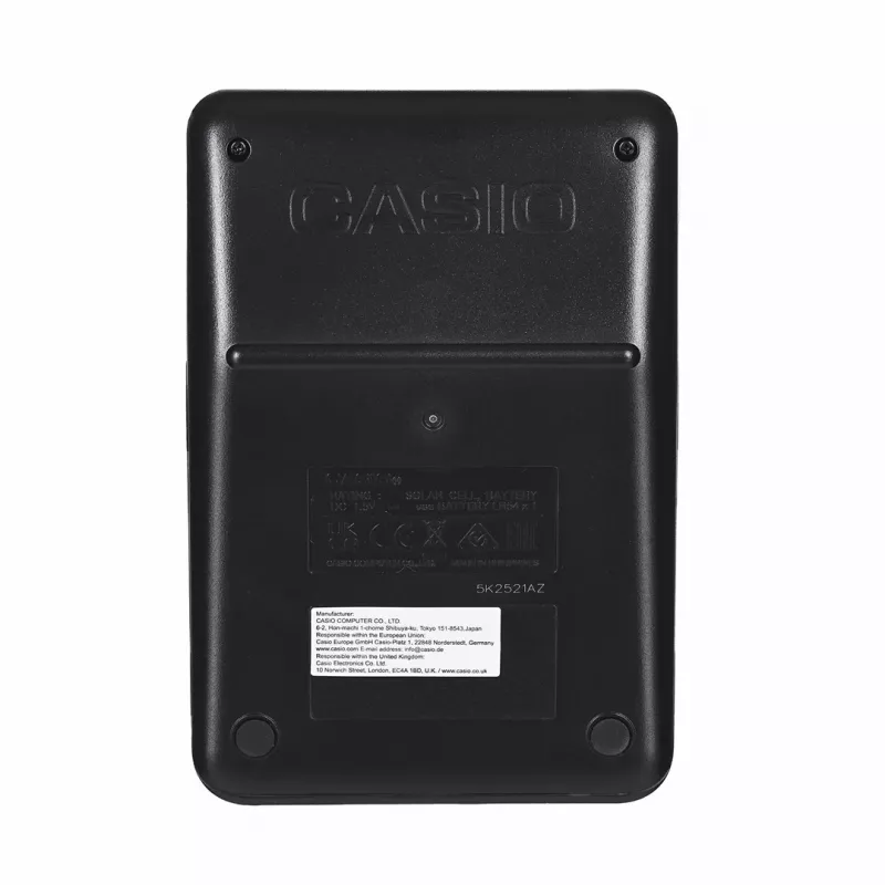 Casio MS-8F Tischrechner, einfach, 8-stellig, Batterie/Solar, schwarz