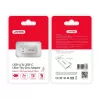 Unitek A1034NI Adapter USB-A Stecker auf USB-C Buchse, USB 3.1 Gen1, silber