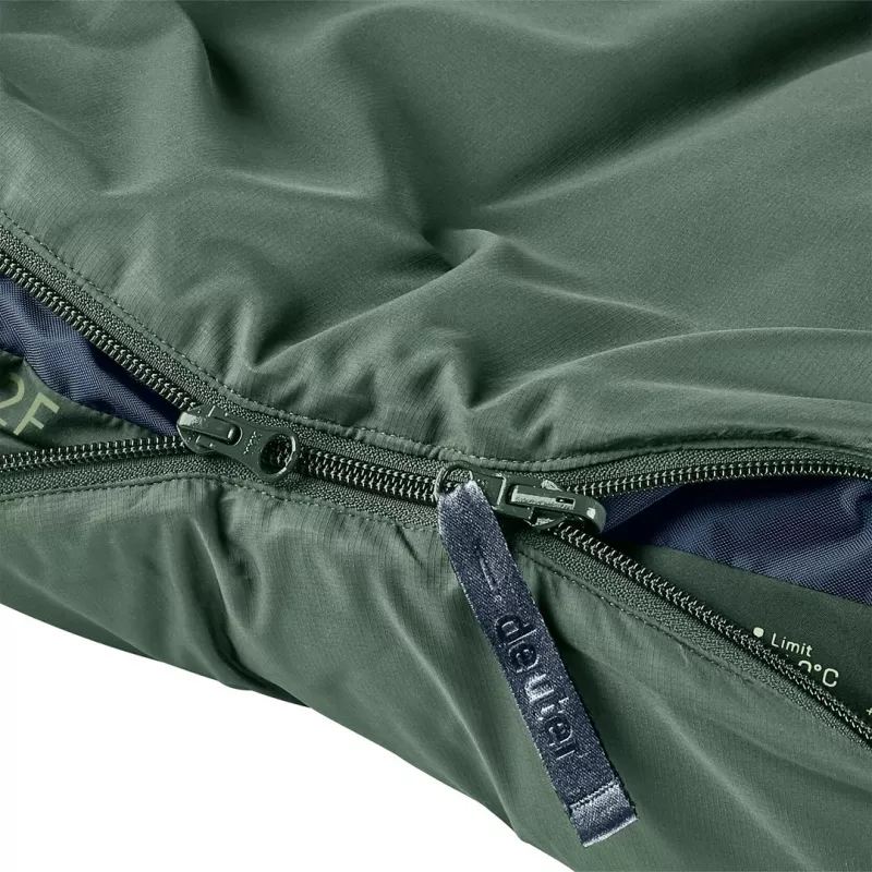 Deuter Orbit 0C/32F Kunstfaserschlafsack, 185 cm, Ivy/Ink