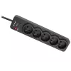 Tracer PowerGuard PRO Schwarz 5 AC-Steckdosen 1,6 m 3680 W