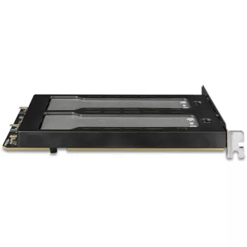 Mobiles Speicher-Rack RAIDSONIC ToughArmor MB842MP-B — 2 Wechselschächte für M.2 NVMe, PCIe 4.0 x16