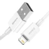 Baseus CALYS-A02 Mobiltelefonkabel Weiß 1 m USB A Lightning