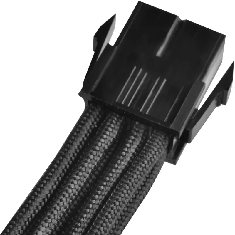 SilverStone SST-PP07-EPS8B 8-Pin-EPS auf 4+4-Pin-ATX/EPS Verlängerungskabel, 0,3 m, schwarz