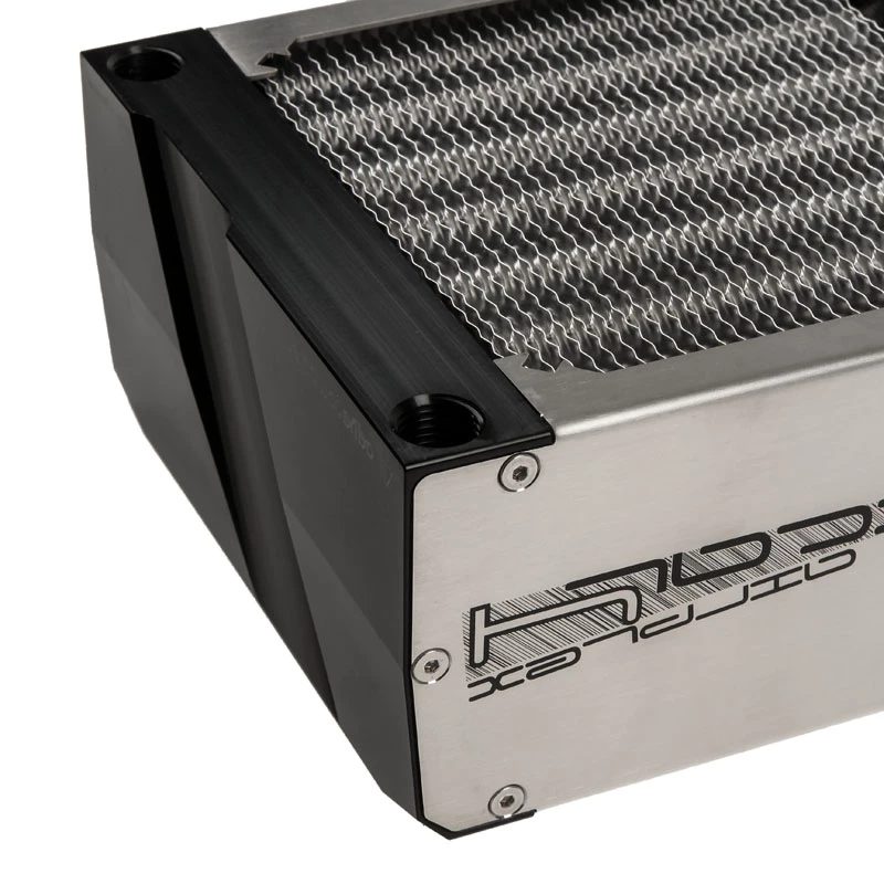 Radiator Aqua-Computer airplex radical 4/480 — Aluminium/Kupfer/Edelstahl, 520×140×73 mm