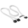 Seasonic 12VHPWR PCIe-Adapterkabel - (Weiß, 0,75 Meter)(SS2X8P-12VHPWR-600/Weiß)
