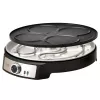 Adler AD 3093 2-in-1 doppelseitiger elektrischer Crêpe-Maker, 1600 W, Schwarz