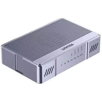 Unitek M.2-Gehäuse 2x 20 Gb/s mit RAID0/RAID1 und Laufwerksklonen