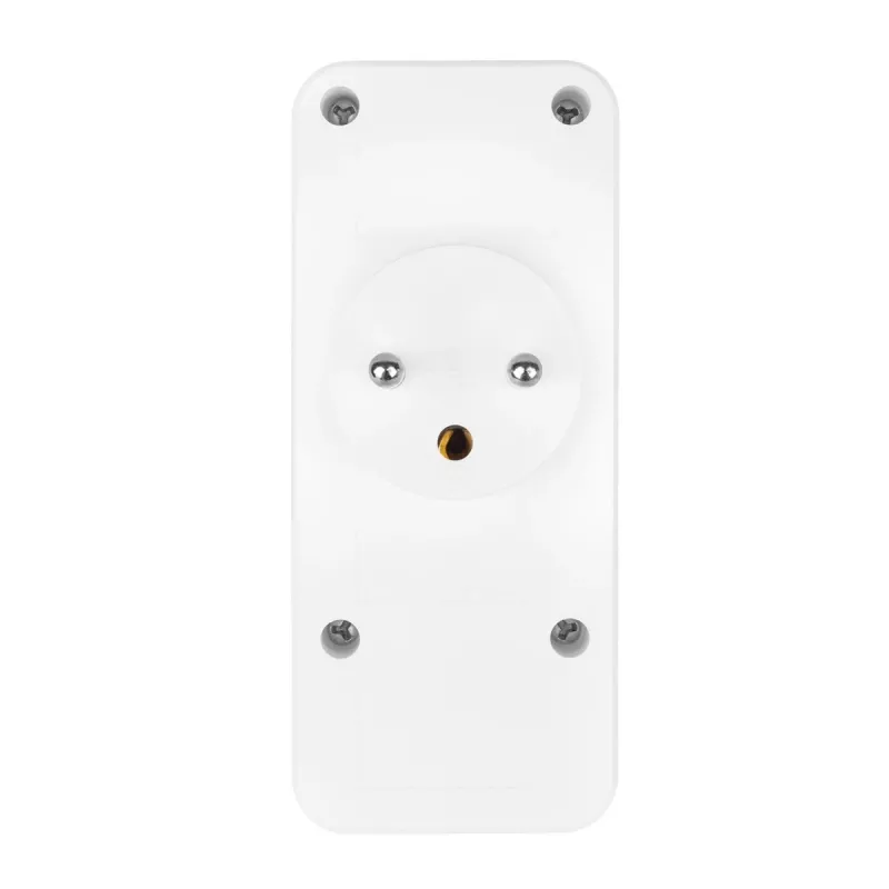 Power-Splitter MACLEAN MCE248 F/W — 3 AC-Steckdosen (1×16A, 2×6A) + 4×USB (2×A, 2×C PD 20W), EU-Stecker, weiß