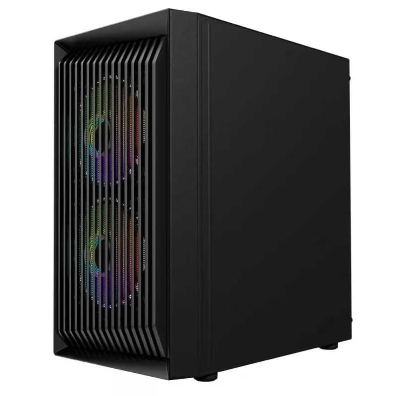 Logic Atos ARGB Mini USB 3.0 Micro-Tower-Gehäuse, Schwarz (AM-ATOS-10-0000000-0002)