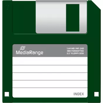 Floppy Disk MediaRange MR200 3,5 Zoll 1,44 MB 10er-Pack, rot und gelb