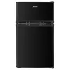 Kühlschrank mit Gefrierfach MPM MPM-87-CZ-15, 87 L, schwarz, oberes Gefrierfach, umkehrbare Türen, Glasablagen