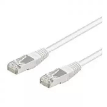 Wentronic Goobay CAT 5e Patchkabel, SF/UTP, Weiß, 3 m - CCA-Kupfer-Mix (93484)