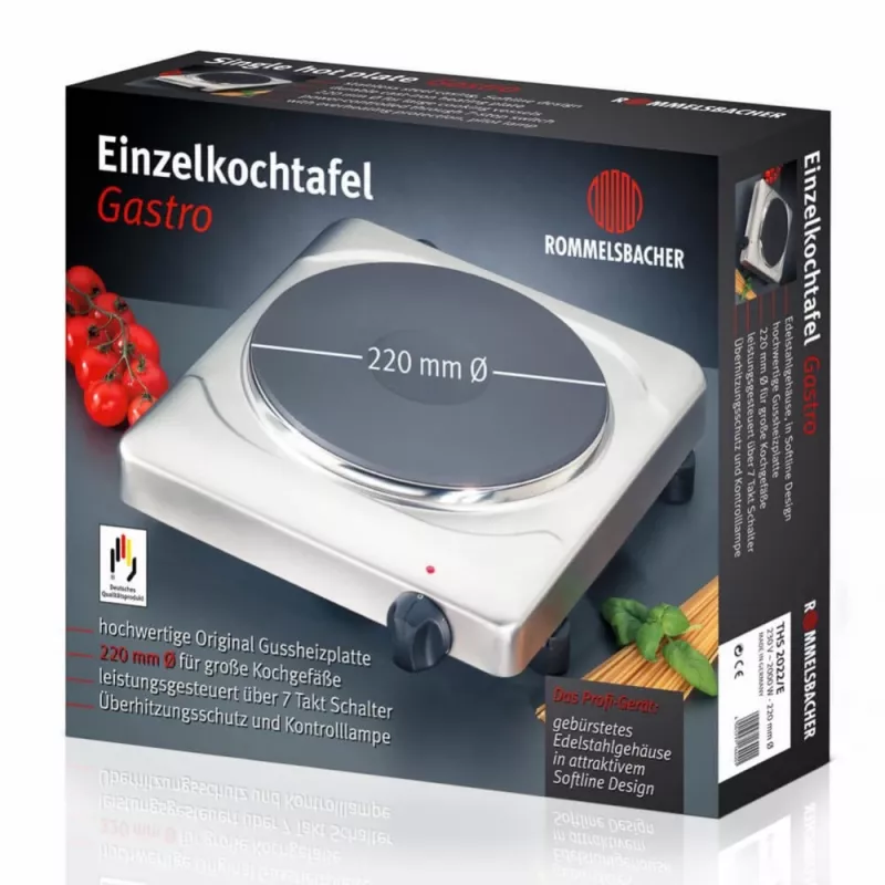 Massenkochplatte Rommelsbacher THS 2022/E 1 Zone Drehregler