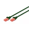 Netzwerkkabel Digitus CAT 6 U/UTP RJ-45 Cat6 2m Grün