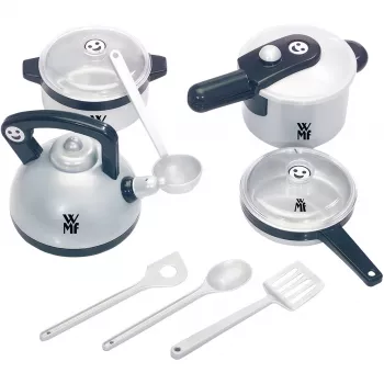 Topfset Theo Klein WMF 9430 Schwarz Silber