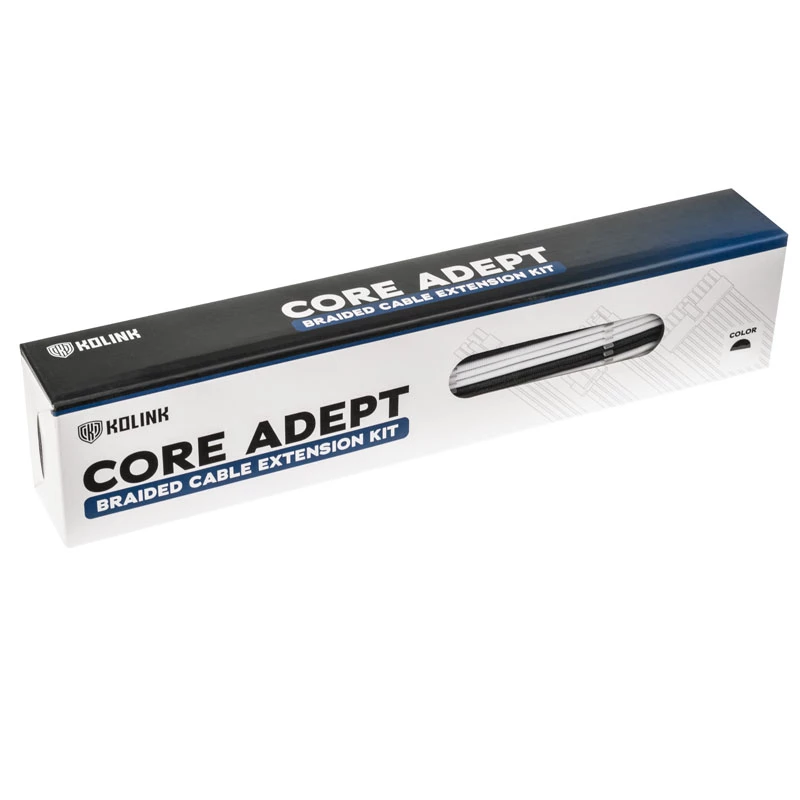 Kolink Core Adept modulares Kabelset für Netzteile (Schwarz/Weiß)