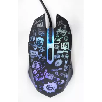 Maus USB Optisch SCHWARZ/MUS-6B-GRAFIX-01 Gembird