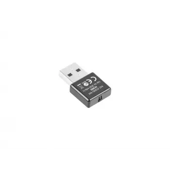 USB-WLAN-Adapter LANBERG NC-0300-WI, 2x interne Antennen 2 dBi, USB 2.0, bis zu 2400 Mbit/s, schwarz