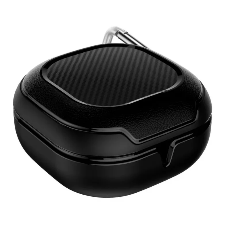 Tech-Protect Rough Carbon Hülle für das Ladecase von Samsung Galaxy Buds 2 Pro/2/Live/Pro, schwarz
