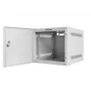 Lanberg WF10-2304-00S 10-Zoll-Wandschrank 4U, 280×310×247 mm, Metalltür, 20 kg Traglast, IP20, Flatpack, grau