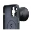 ShiftCam AC-CA-14PR-CH-EF Kamera-Schutzhülle mit Objektivhalterung für iPhone 14 Pro, MagSafe, Anthrazit