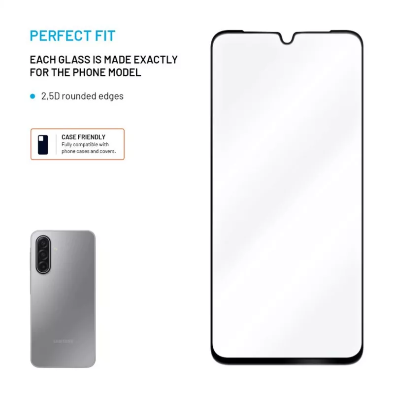 Vollabdeckungs-Displayschutz aus gehärtetem Glas für Samsung Galaxy A17 (4G/5G) von FIXED