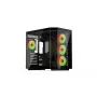 Krux Empero KRXD010 Midi-Tower PC-Gehäuse, ATX, gehärtetes Glas, 4x 120-mm-ARGB-Lüfter, Schwarz - Grafikkarte bis 420 mm, CPU-Kühler bis 155 mm, 2x 3,5" + 3x 2,5" Einbauschächte