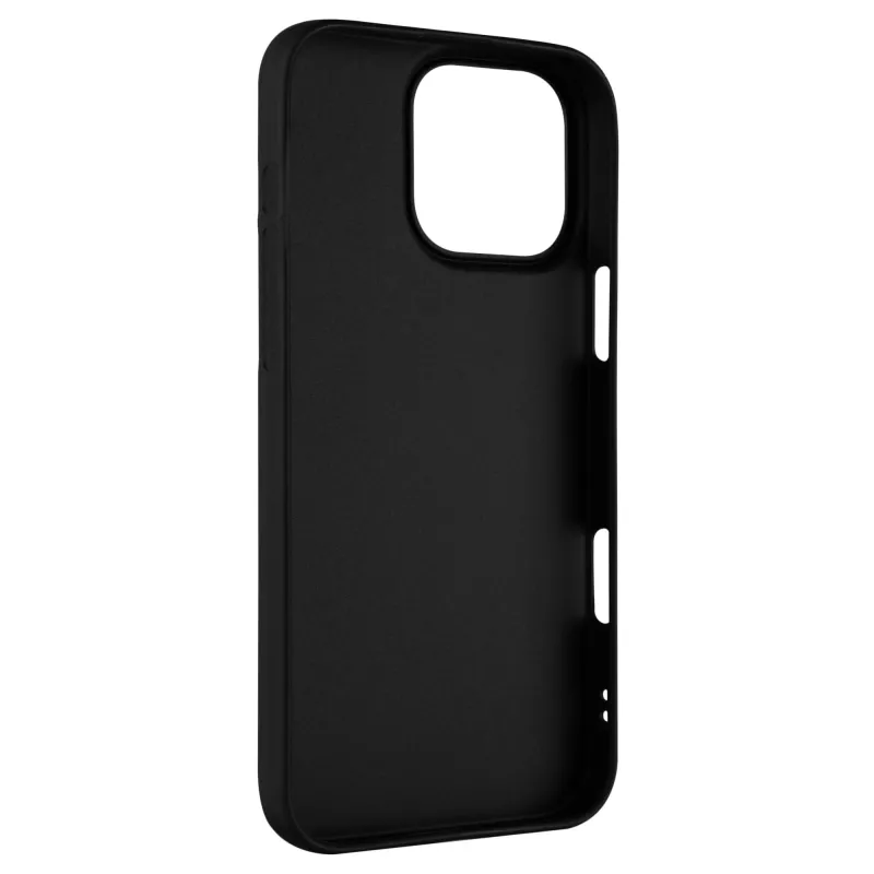 Fixed | Story | Rückseitenabdeckung | Apple | iPhone 16 Pro Max | Gummi | Schwarz
