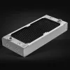 Radiator EK Water Blocks Messing Kupfer Edelstahl Weiß 130x300x44mm