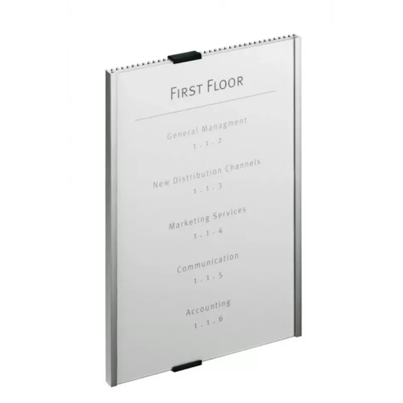 Durable Info-Schild Acryl Aluminium Silber 4806-23