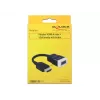 Delock 65587 Adapter HDMI-A Stecker auf VGA (D-Sub 15) Buchse mit Audio, schwarz/weiß
