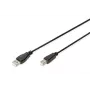 Assmann USB Verbindungskabel. Typ A - B M/M. 1,0m. USB 2.0 geeignet. UL. sw (AK-300102-010-S)