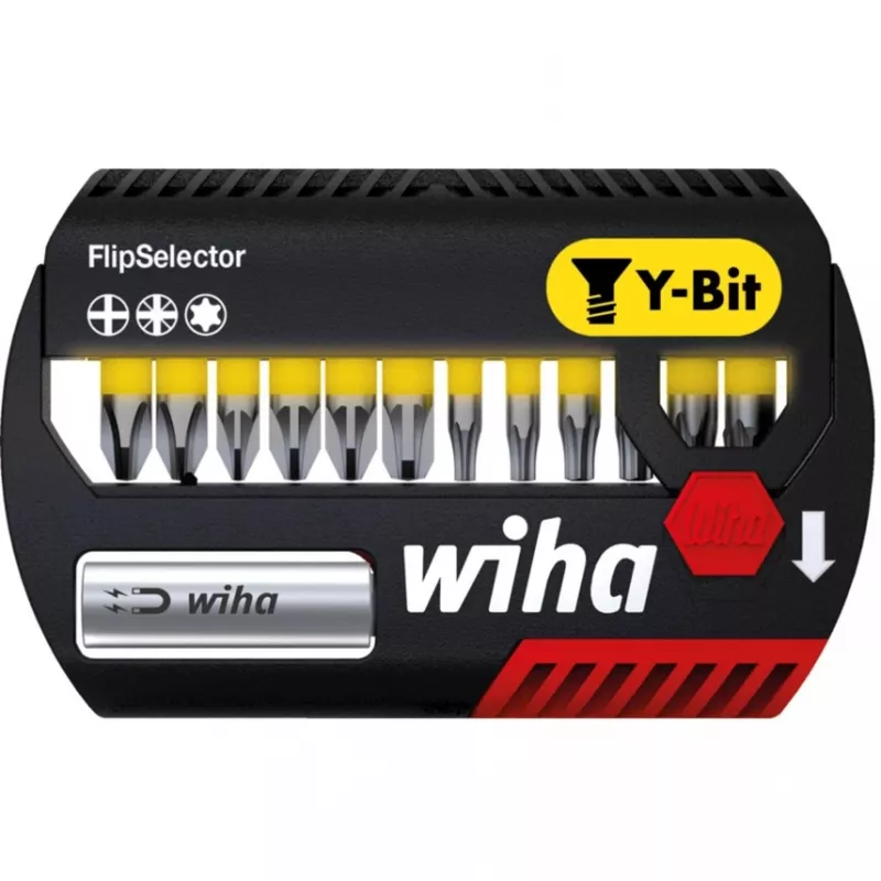 Wiha FlipSelector Y Bit-Set, 13-teilig, 25 mm, PH/PZ/TX (41827)